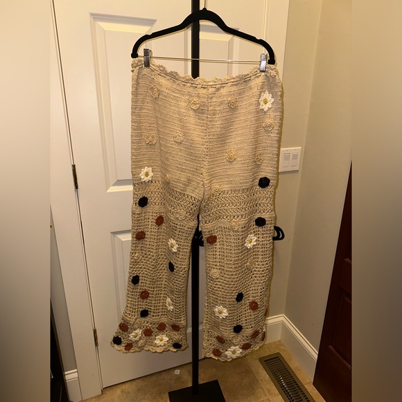 Free People Cactus Flower Pants in Natural Combo NEW - Picture 7 of 10